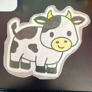 JUMBO HOMEADE COW STICKER